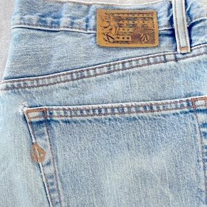 Volcom Black Bart jeans 36/30  older 2000s with really worn cuffs
